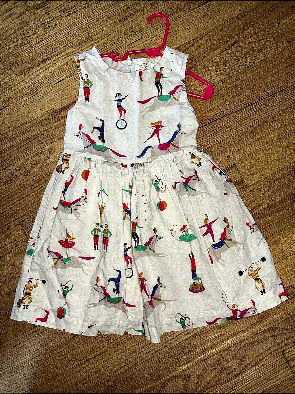 Mini Boden Circus Print Dress 5-6Y